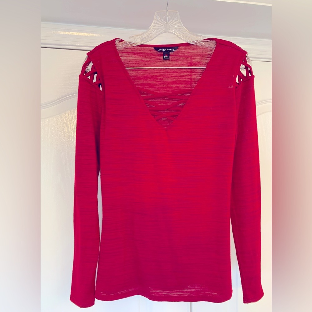 Rock & Republic, Red Long Sleeve